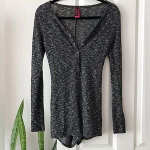 La SENZA Cozy Long Sleeve Loungewear Sleep Onesie Romper